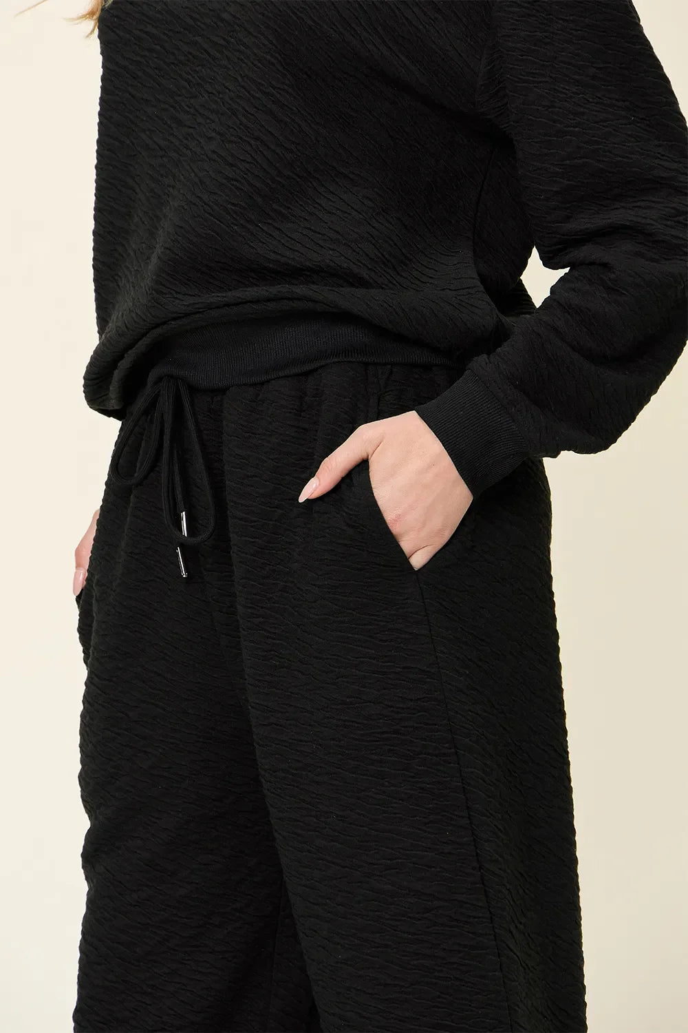 Glamourous and Comfy Top and Pants Set