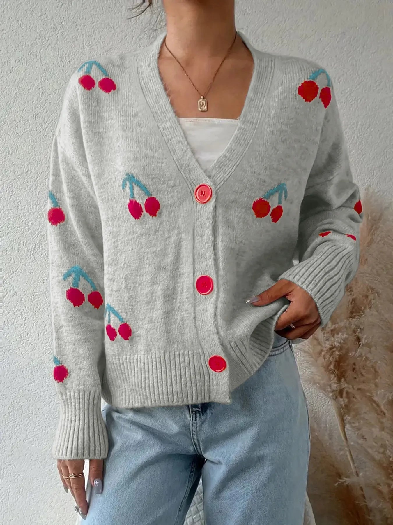 Sweet Cherry Snap Cardigan