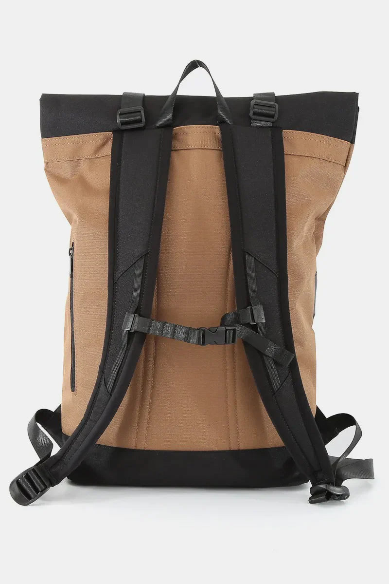 Waterproof Canvas Backpack – Contrast Design, Everyday Use