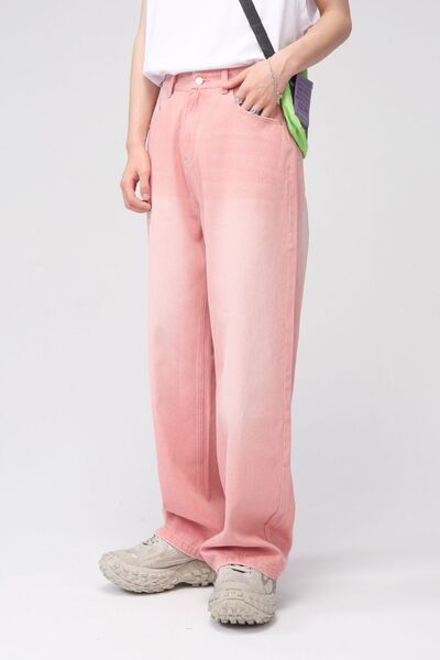 Pocketed Baggy Jeans