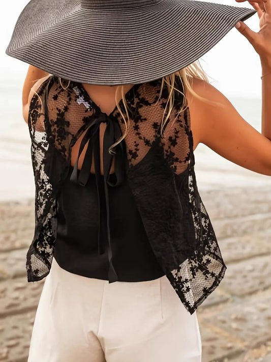 Lace Tie Back Tank