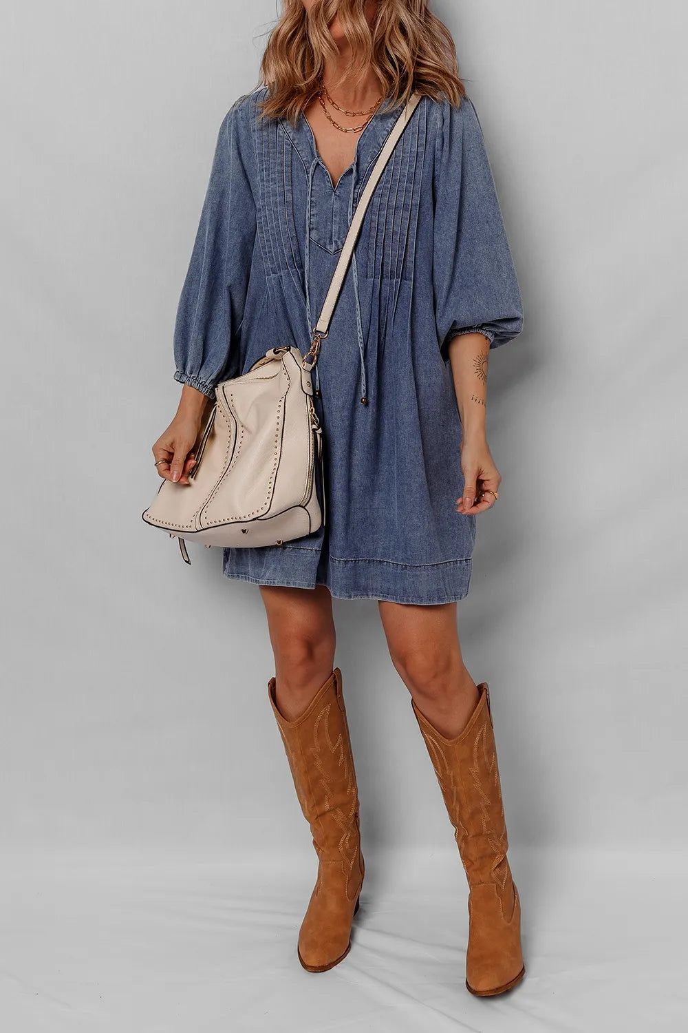Mini Denim Dress