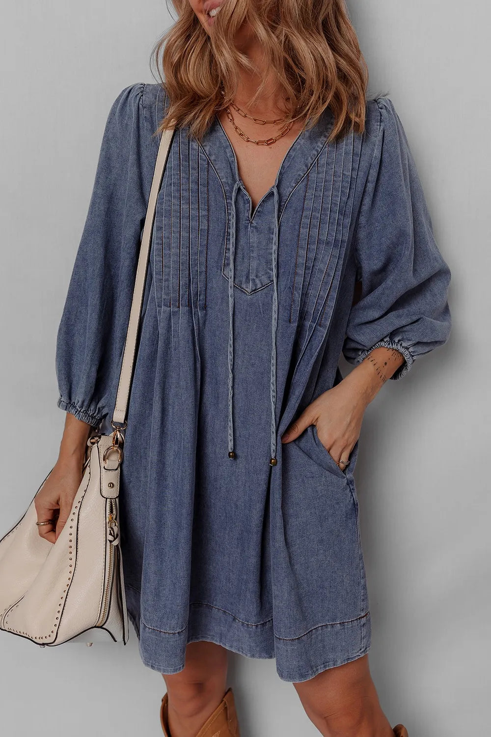 Mini Denim Dress