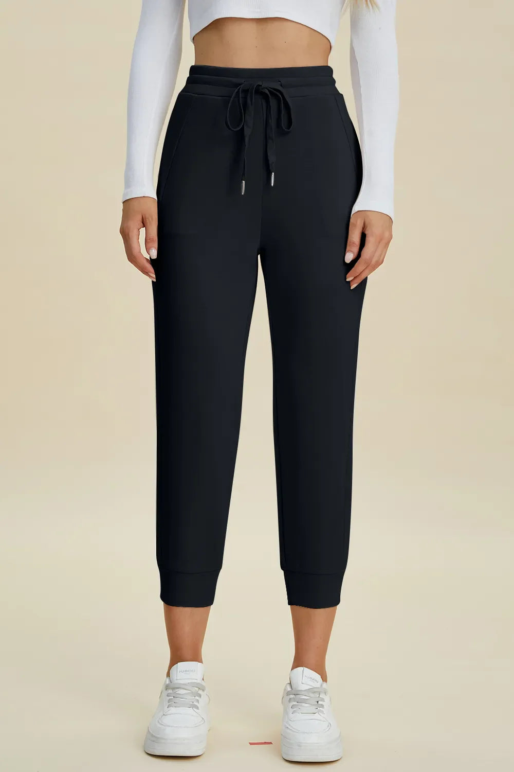 Comfy Air Scuba Drawstring High Waist Joggers