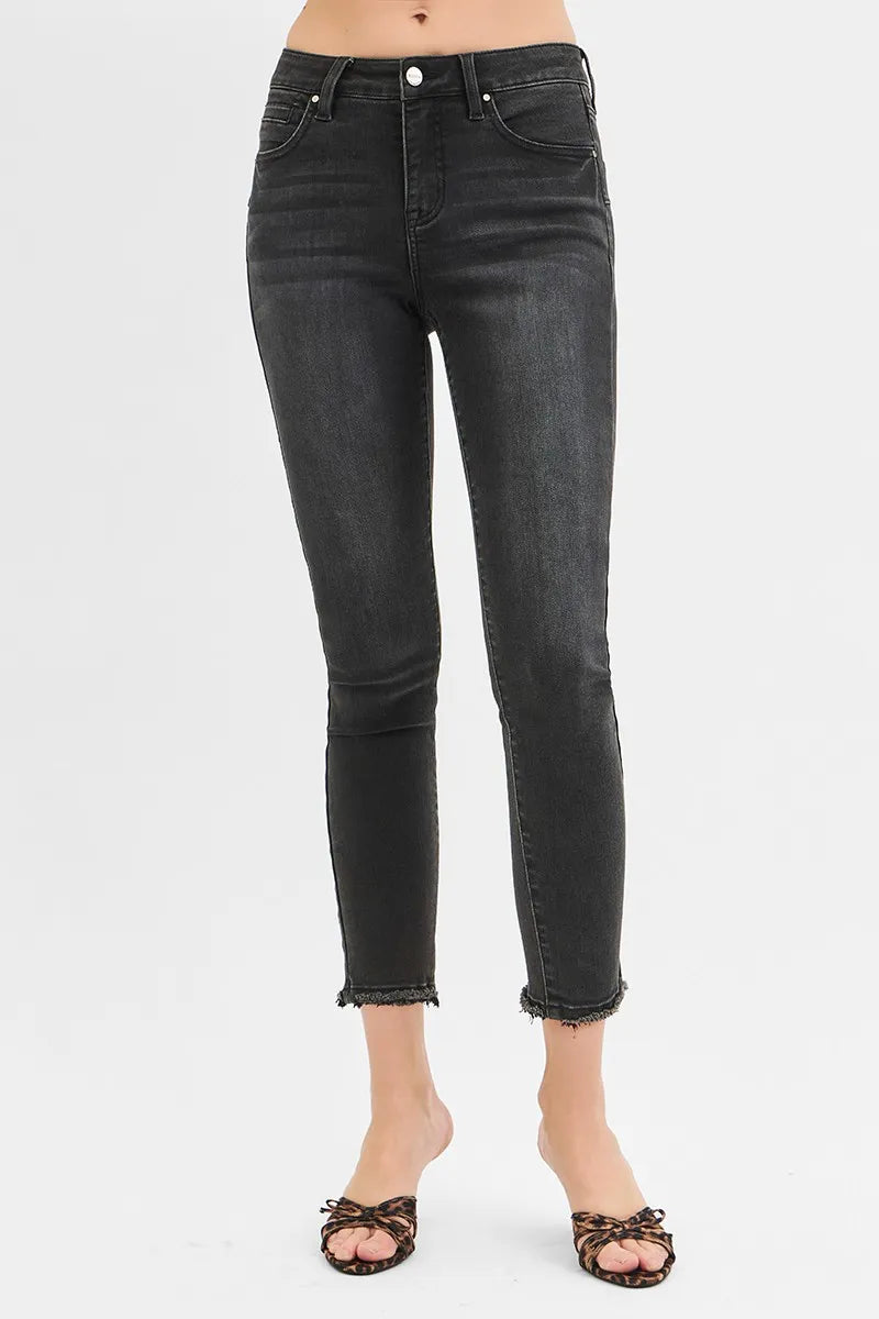 Confident Curve Tummy Control Crop Jeans (Plus)