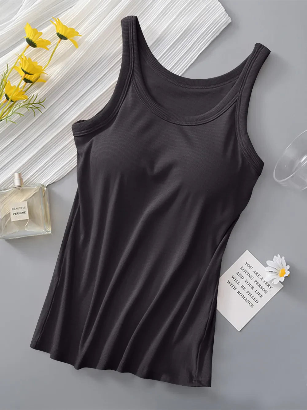 Bra Tank Top - Round Neck