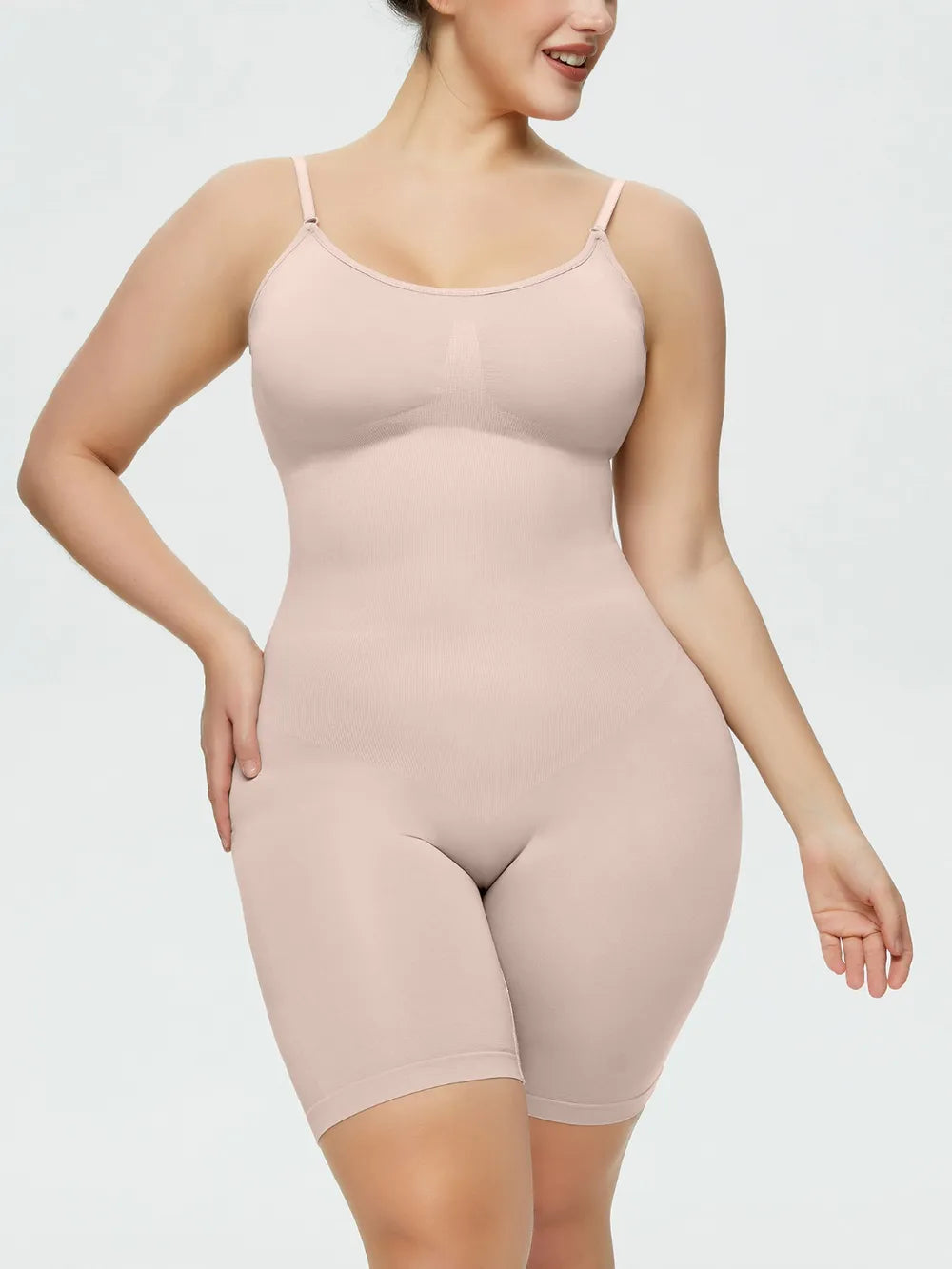 Shaping Spaghetti Strap Romper – Full Size, Flattering
