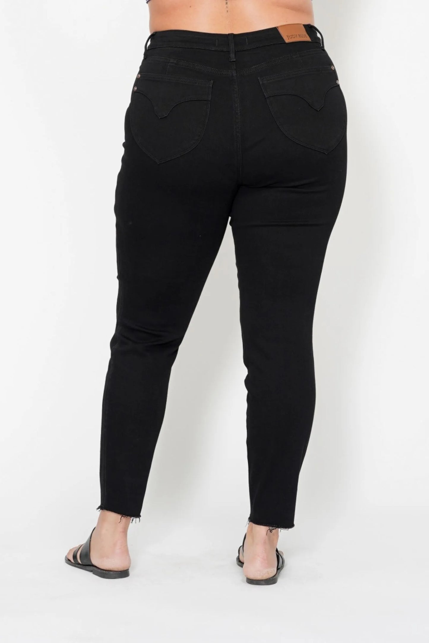High Rise Sculpt Skinny Jeans with Shield Pockets