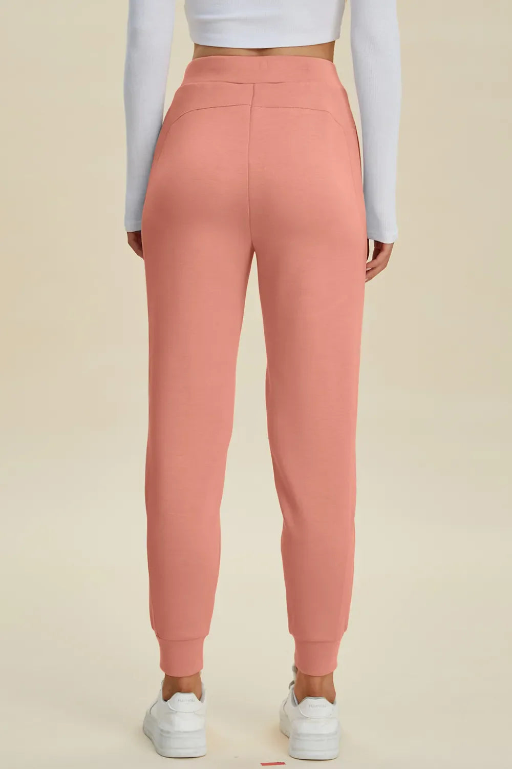 High Waist Air Scuba Joggers – Full Size Drawstring Lounge Pants for Women