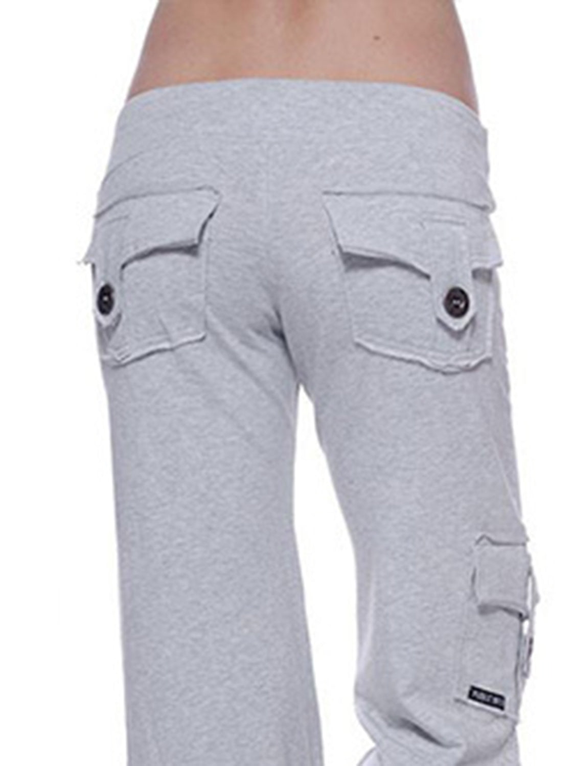 Mid Waist Pants Pockets