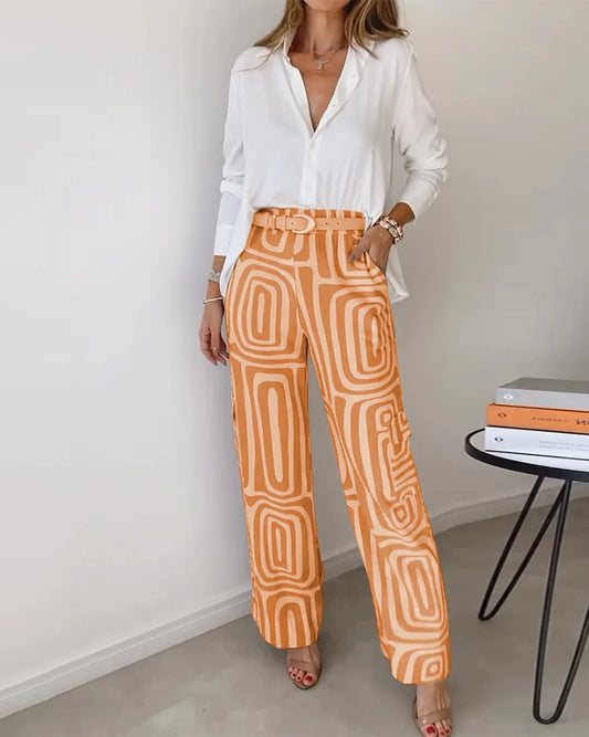 Kammay | Stylish Pantsuit Set Orange