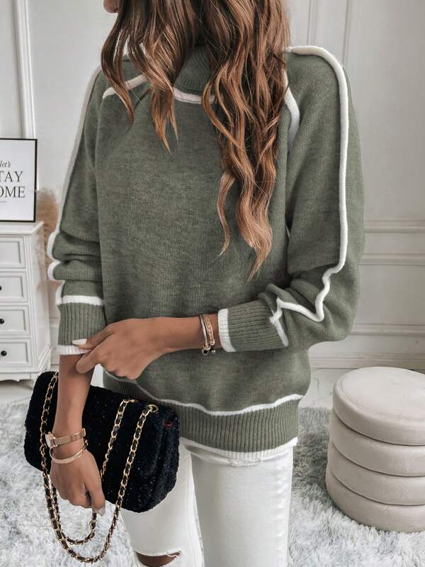 Avalon - Olive Jumper