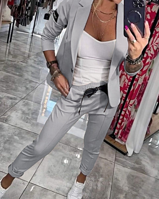Malou | Women’s Stylish 3-Piece Set Grigio