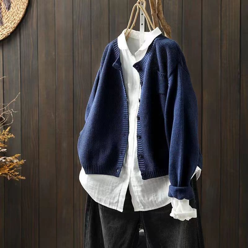 Violett | Lässiger Cardigan für Damen