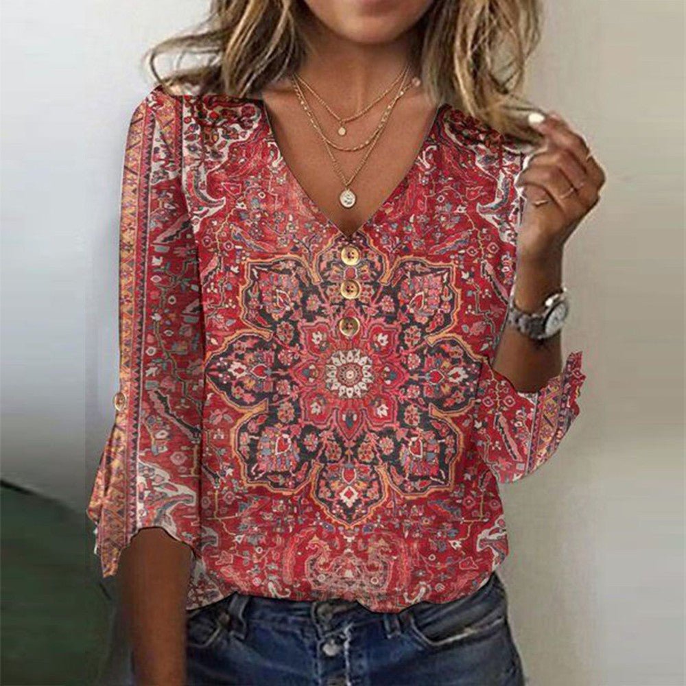 Valérie™ - Chemisier Vintage Boho
