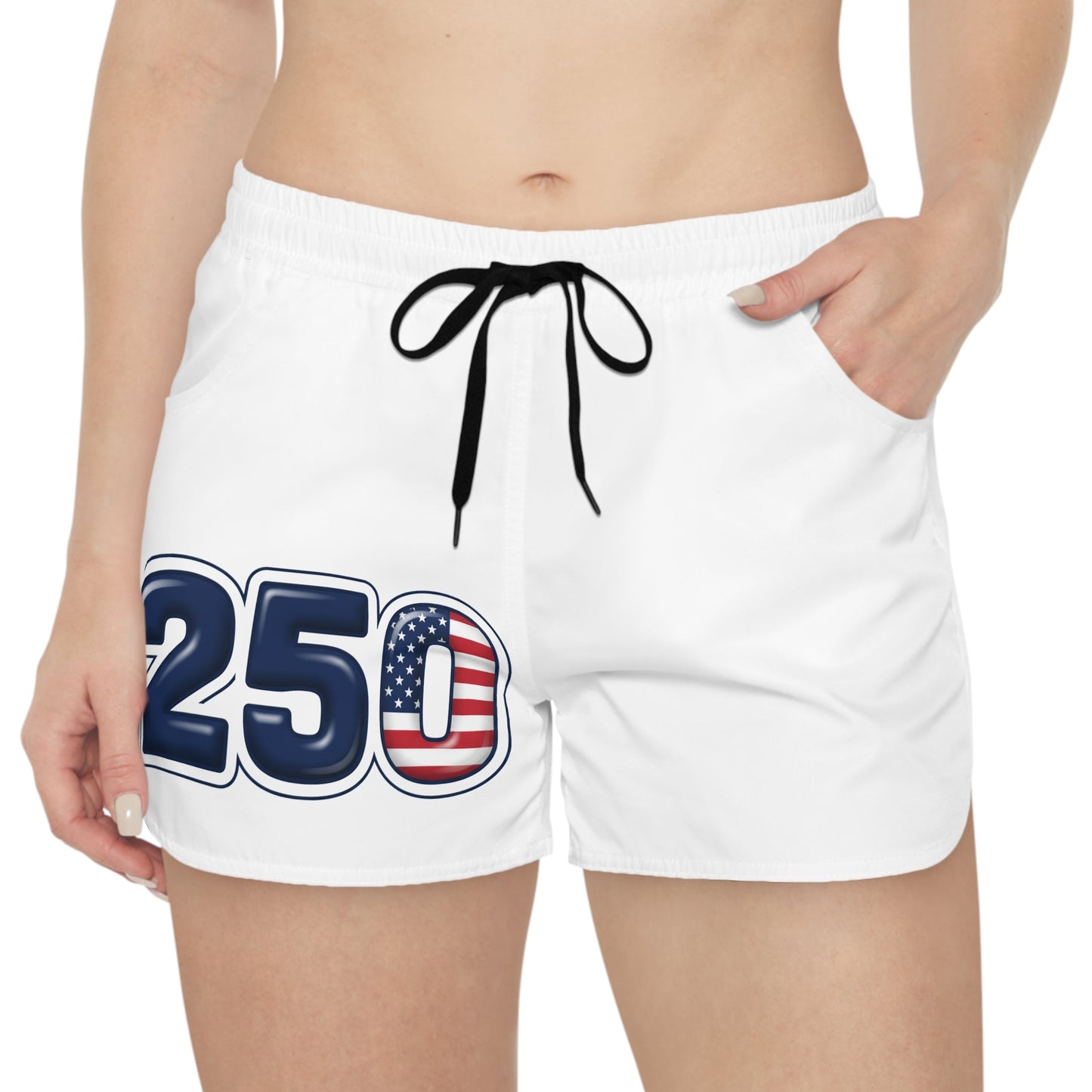 Patriotic "250" USA Anniversary Women's Casual Shorts