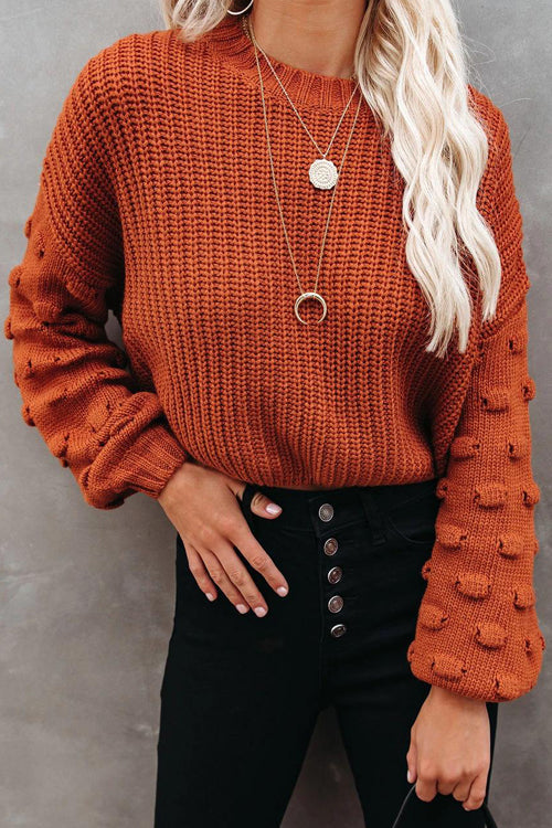 Cozy Cutie Mock Neck Knit Sweater - 3 Colors Orange