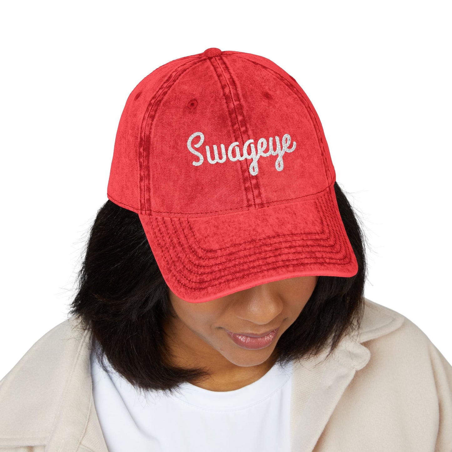 Swageye Vintage Embroidered Cap - Swag Hat for Casual Style