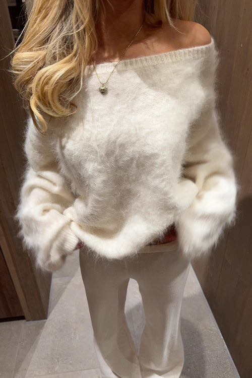 Meet Cozy Off Shoulder Knit Sweater - 3 Colors