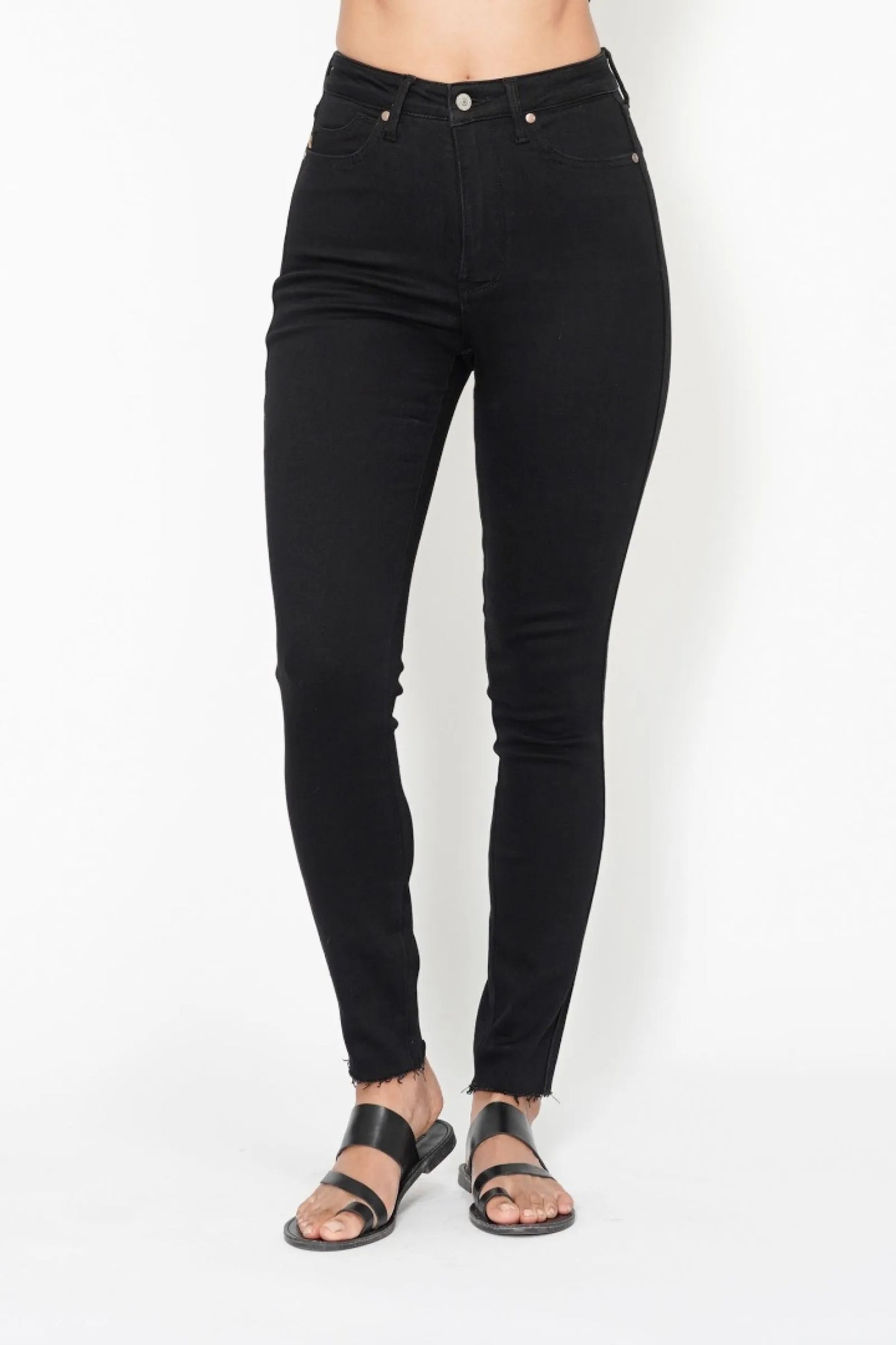 High Rise Sculpt Skinny Jeans with Shield Pockets