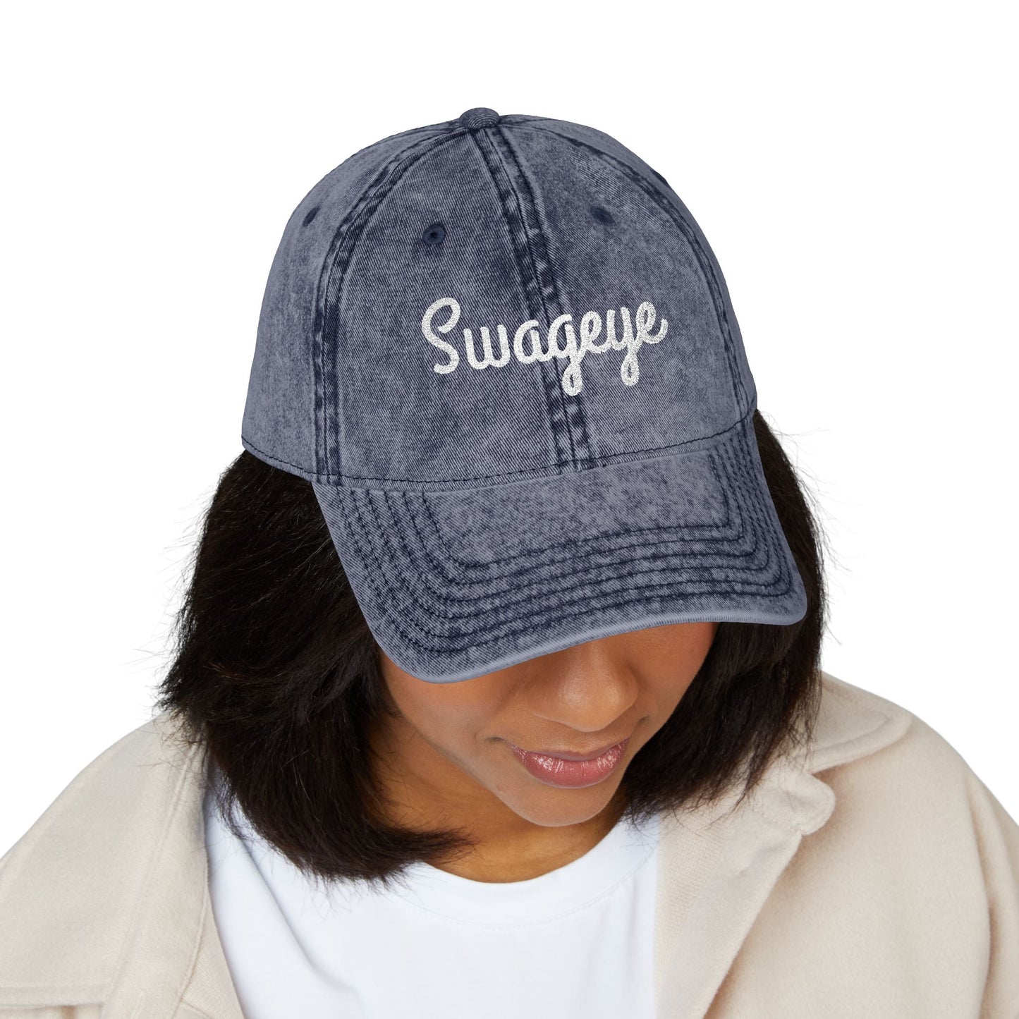 Swageye Vintage Embroidered Cap - Swag Hat for Casual Style