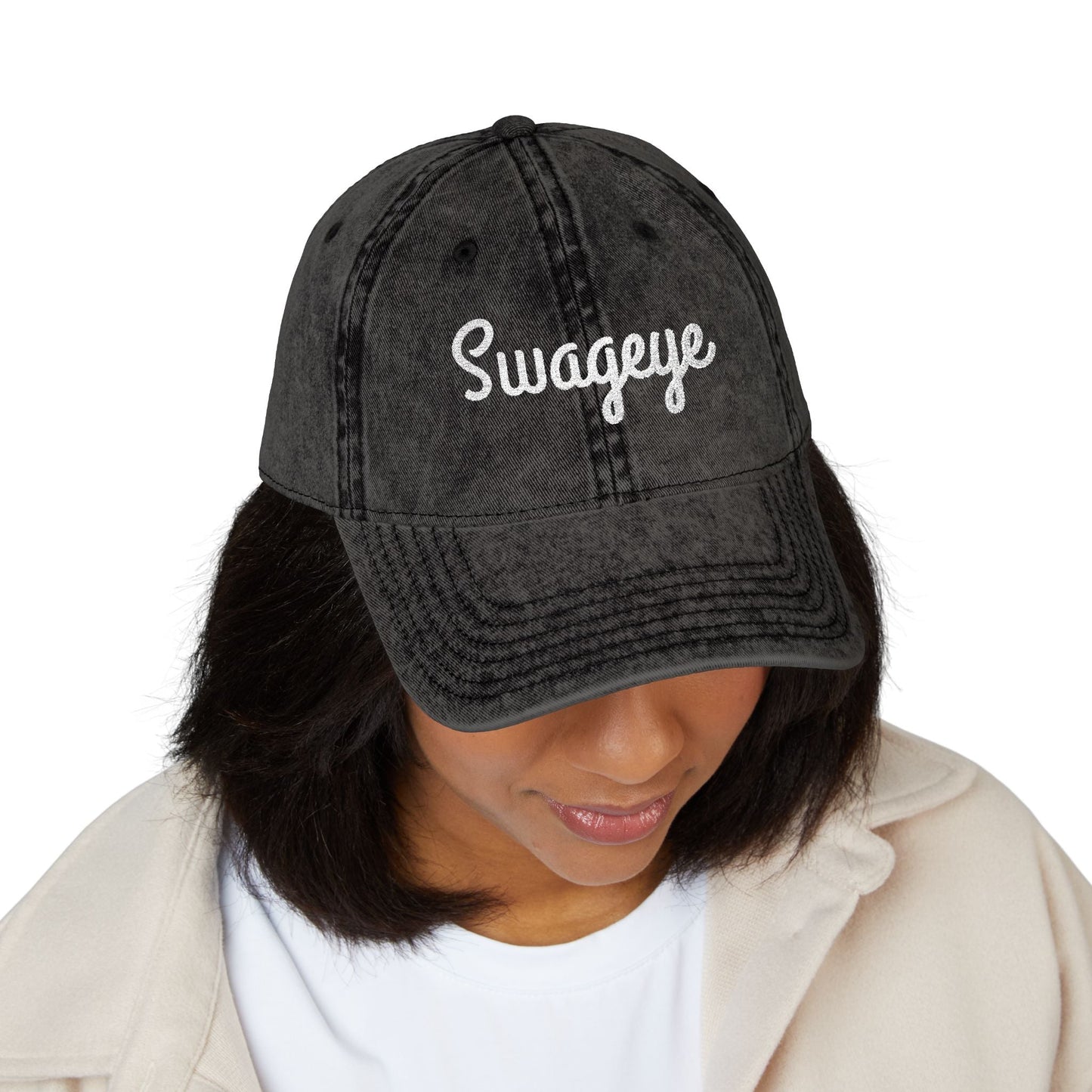 Swageye Vintage Embroidered Cap - Swag Hat for Casual Style