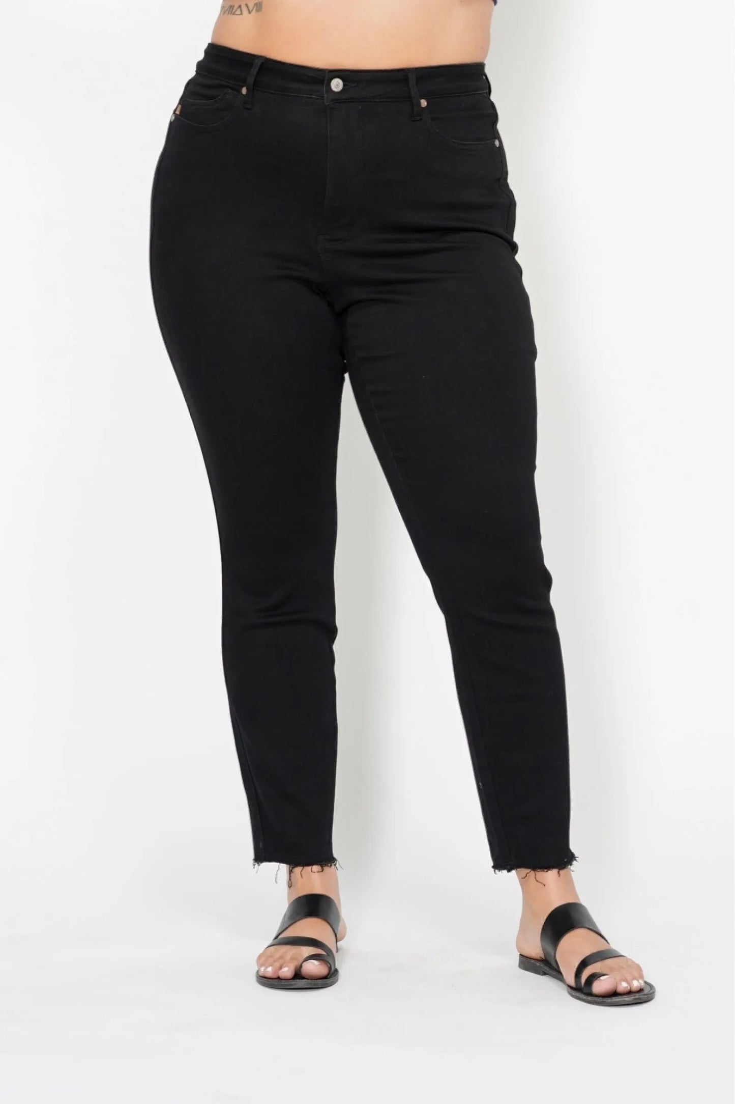 High Rise Sculpt Skinny Jeans with Shield Pockets