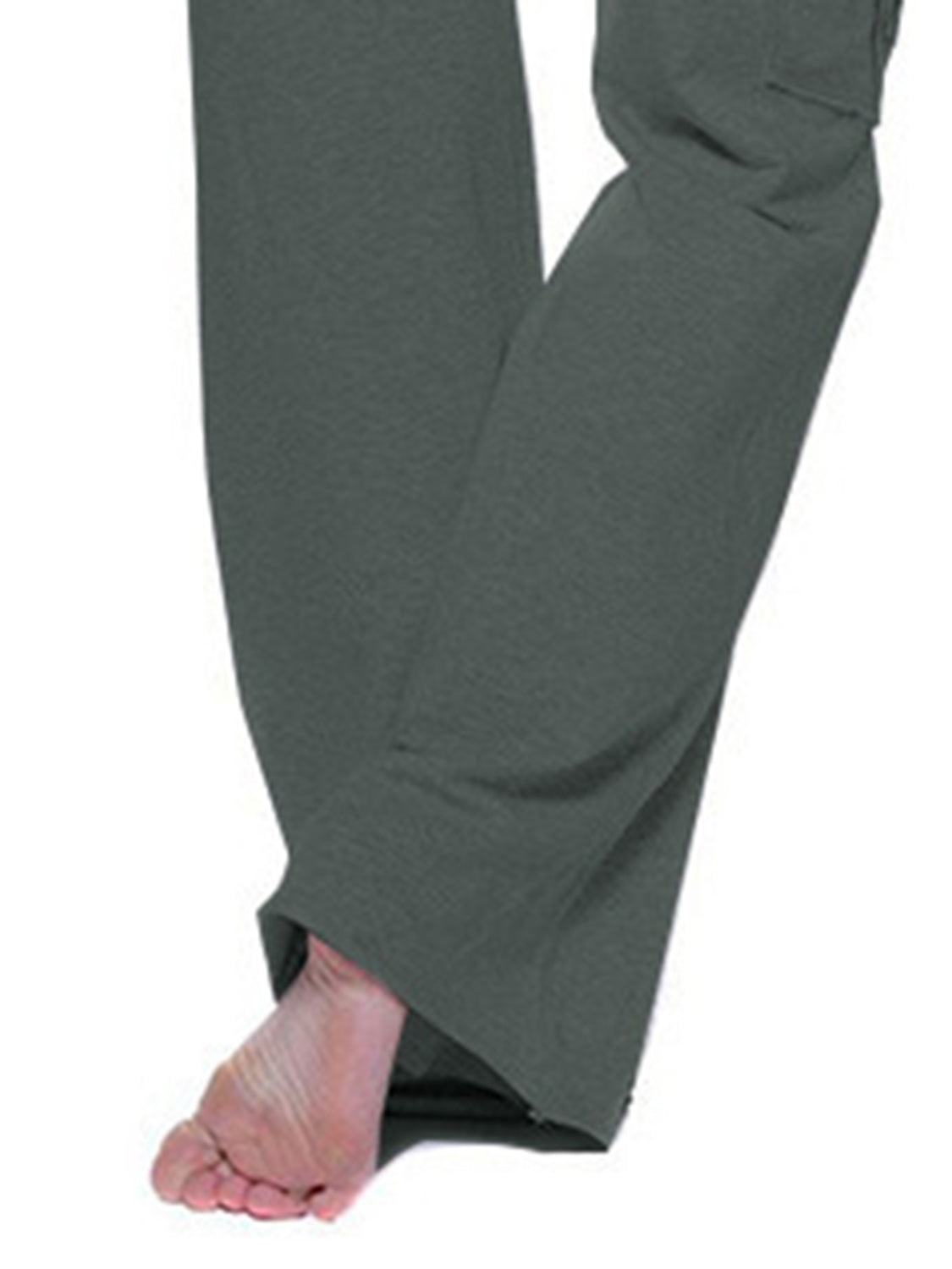 Mid Waist Pants Pockets