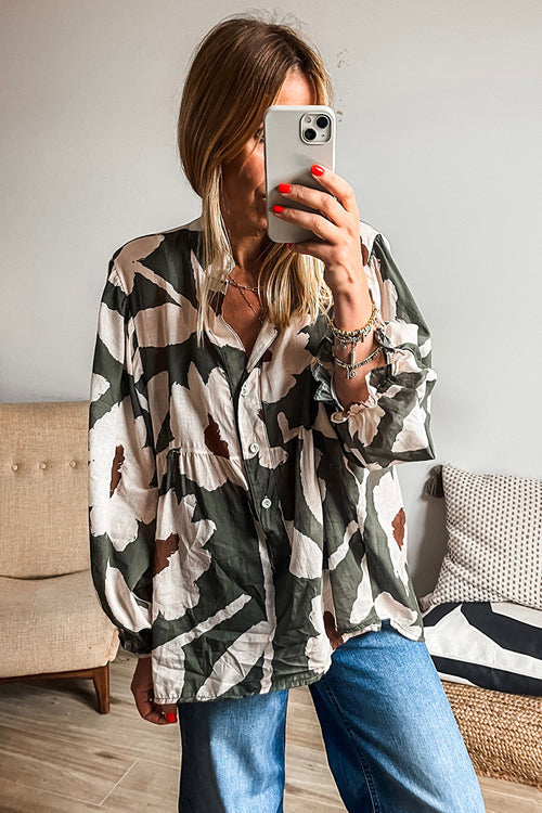 It's Your Time Print Short Sleeve Top