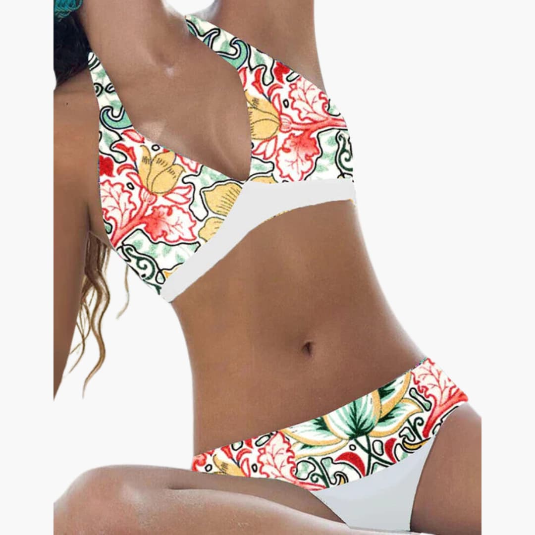 Backless Bikini - Women's Halter Neck Two-Piece Swimwear