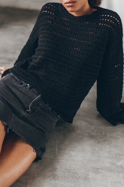 Take A Stand Knit Sweater - 2 Colors Black