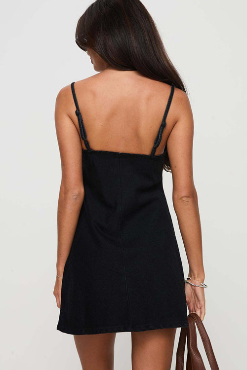 Summer Invite Denim Mini Dress - 2 Colors