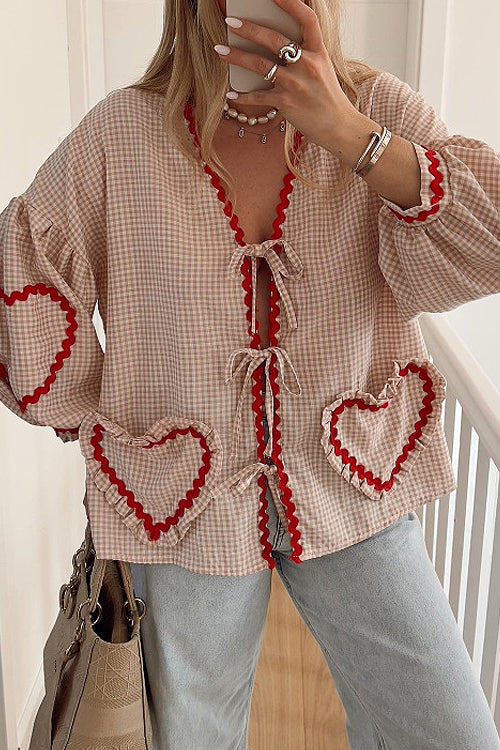 Perfectly You Tie-Front Gingham Top - 10 Colors