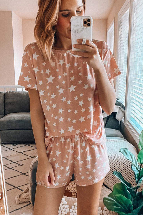 Pure Relaxation Short Sleeve Tie-Dye Suit - 2 Colors Khaki