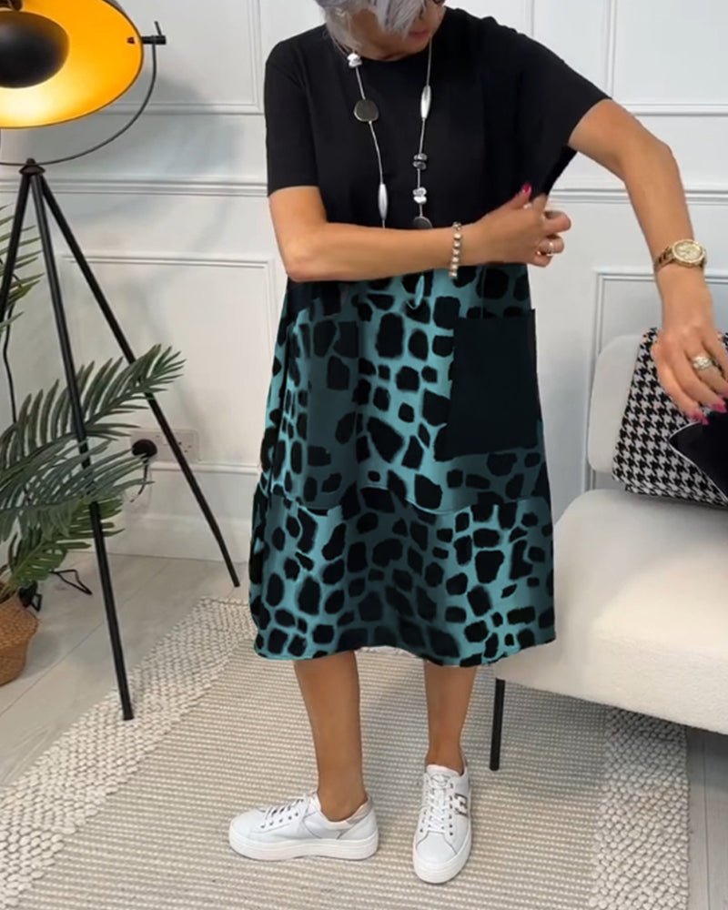 Ashton | Printed Boho Midi Dress