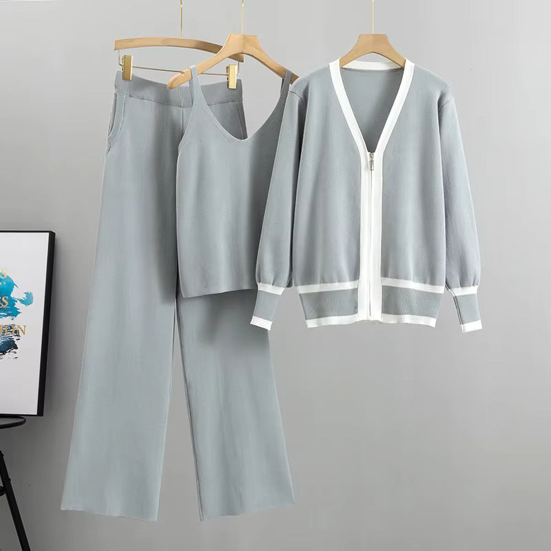 Danica | Elegant Stylish Knitted 3-Piece Suit Set