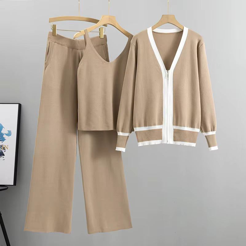 Danica | Elegant Stylish Knitted 3-Piece Suit Set