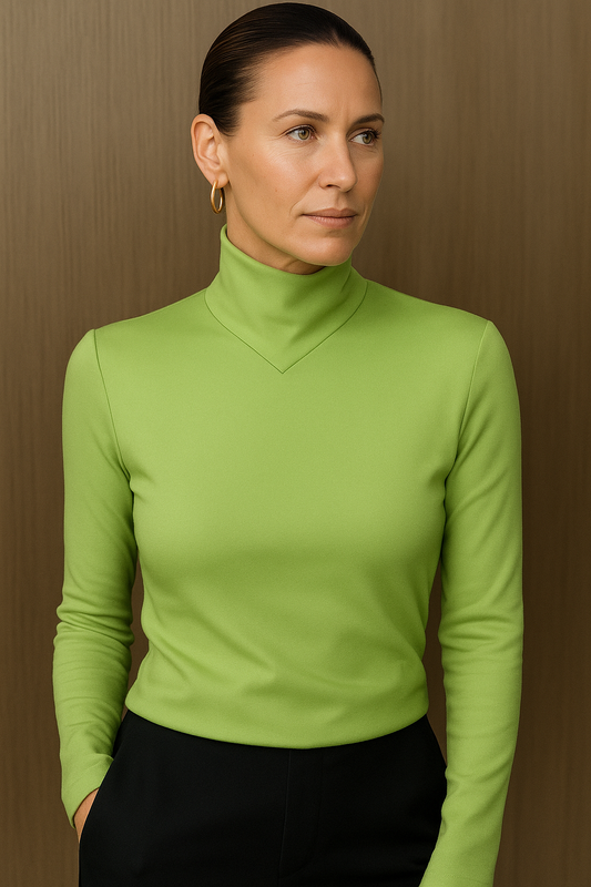 Selena | Luxe Turtleneck Green