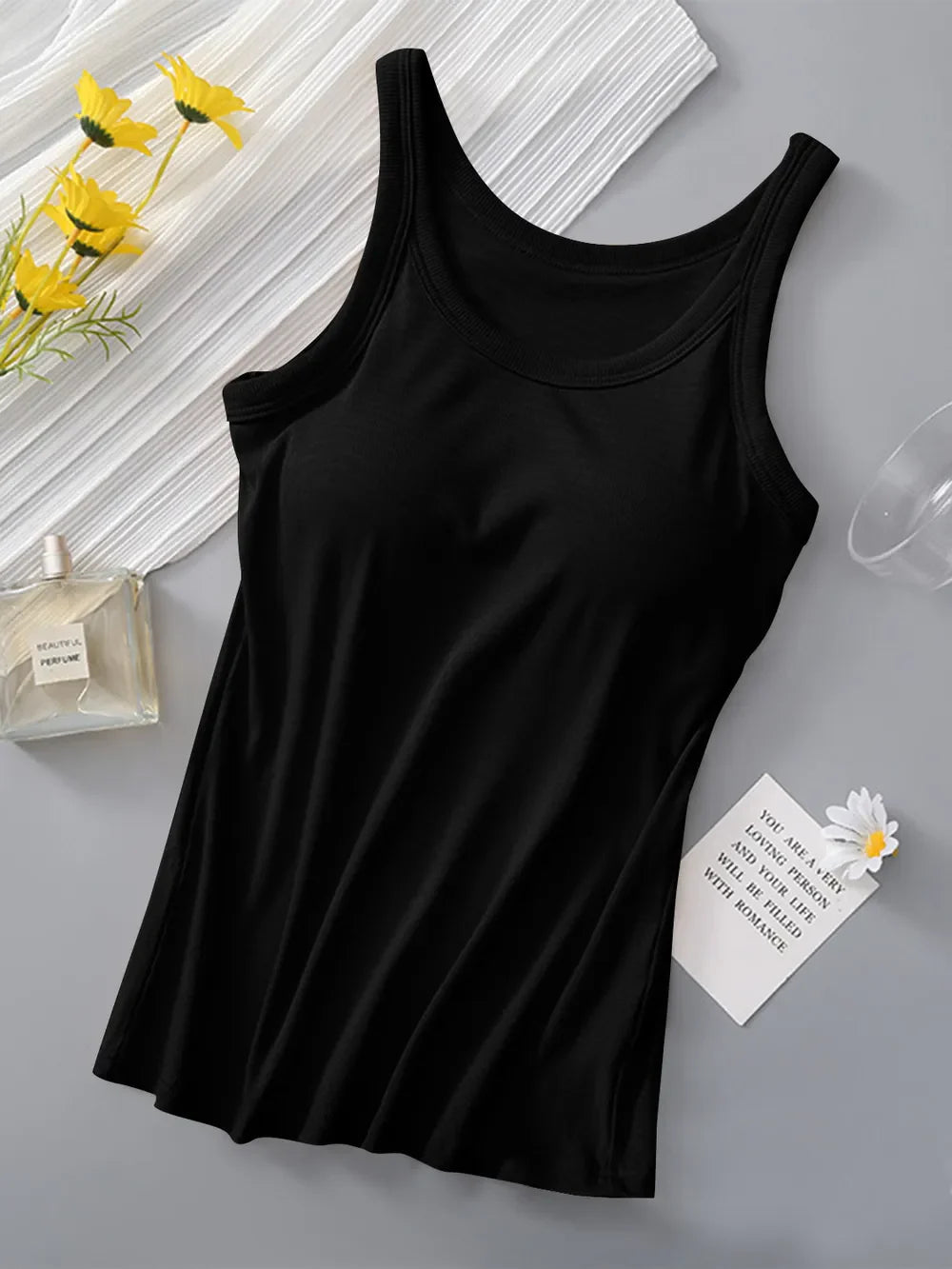 Bra Tank Top - Round Neck