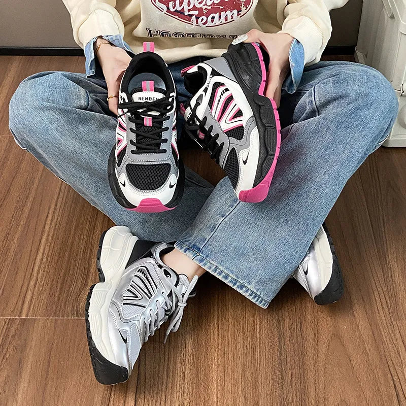 Lace-Up Platform Sneakers – Sporty & Stylish
