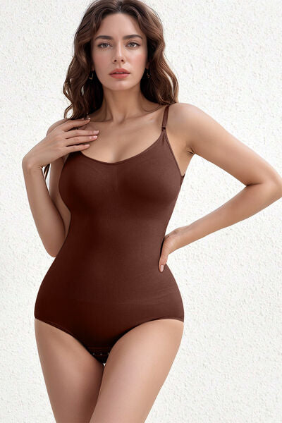 Scoop Neck Bodysuit - Butt Lifting