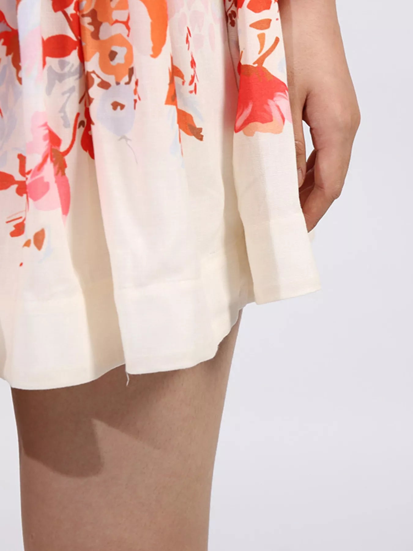 Floral Print Sleeveless A-Line Mini Dress – Summer Casual Sundress
