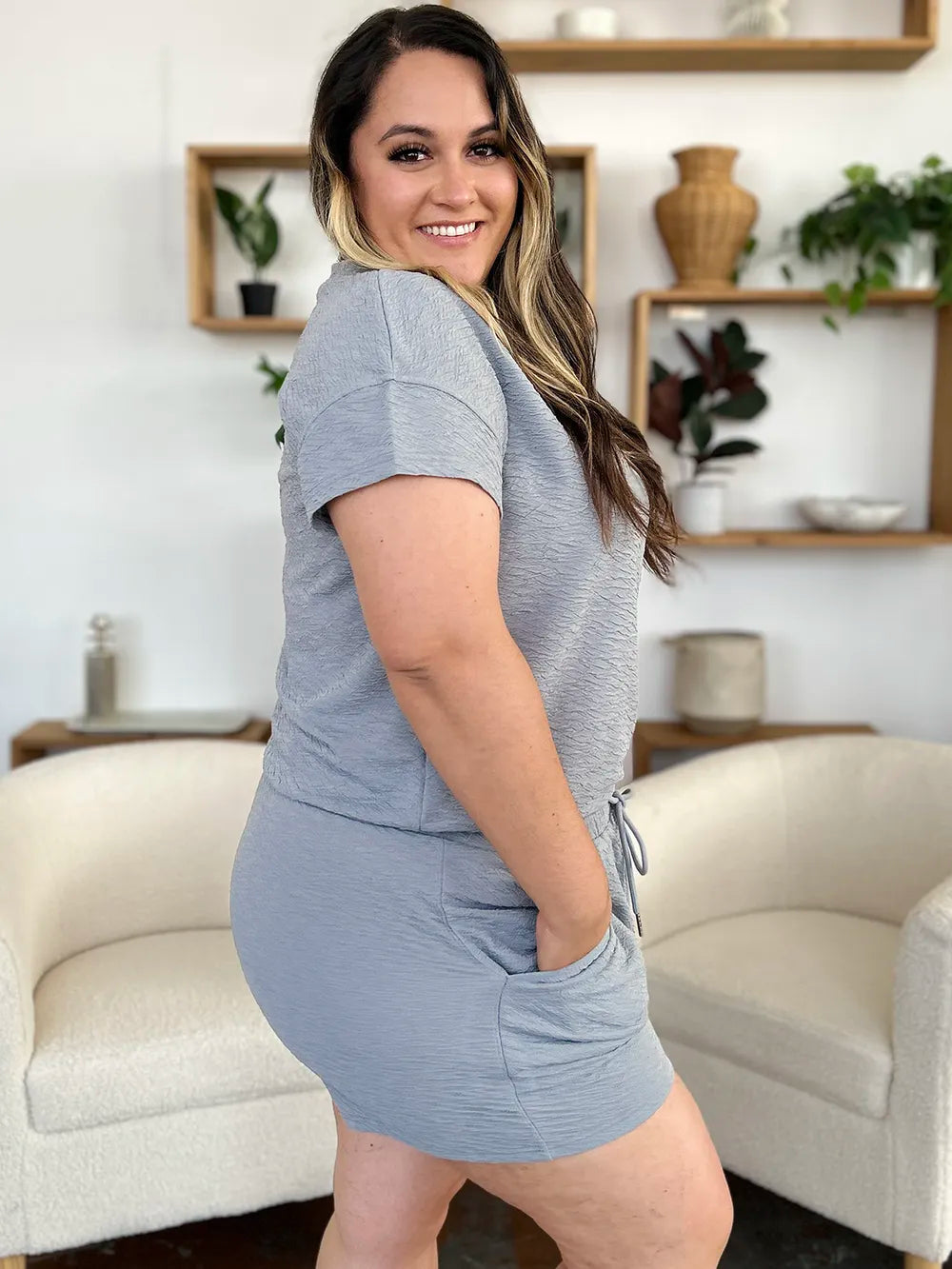 Simple & Comfy T-Shirt and Drawstring Shorts Set