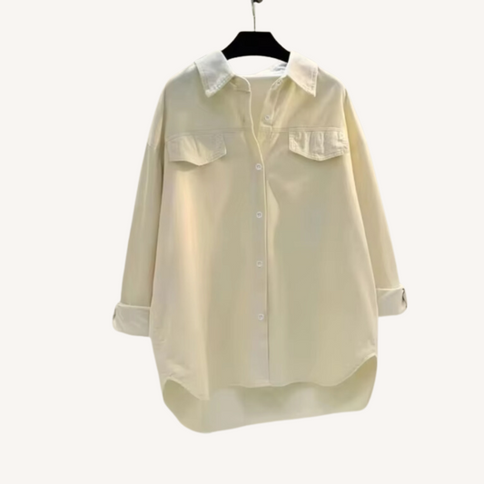 Phine | Mid-Length Corduroy Jacket Cream white