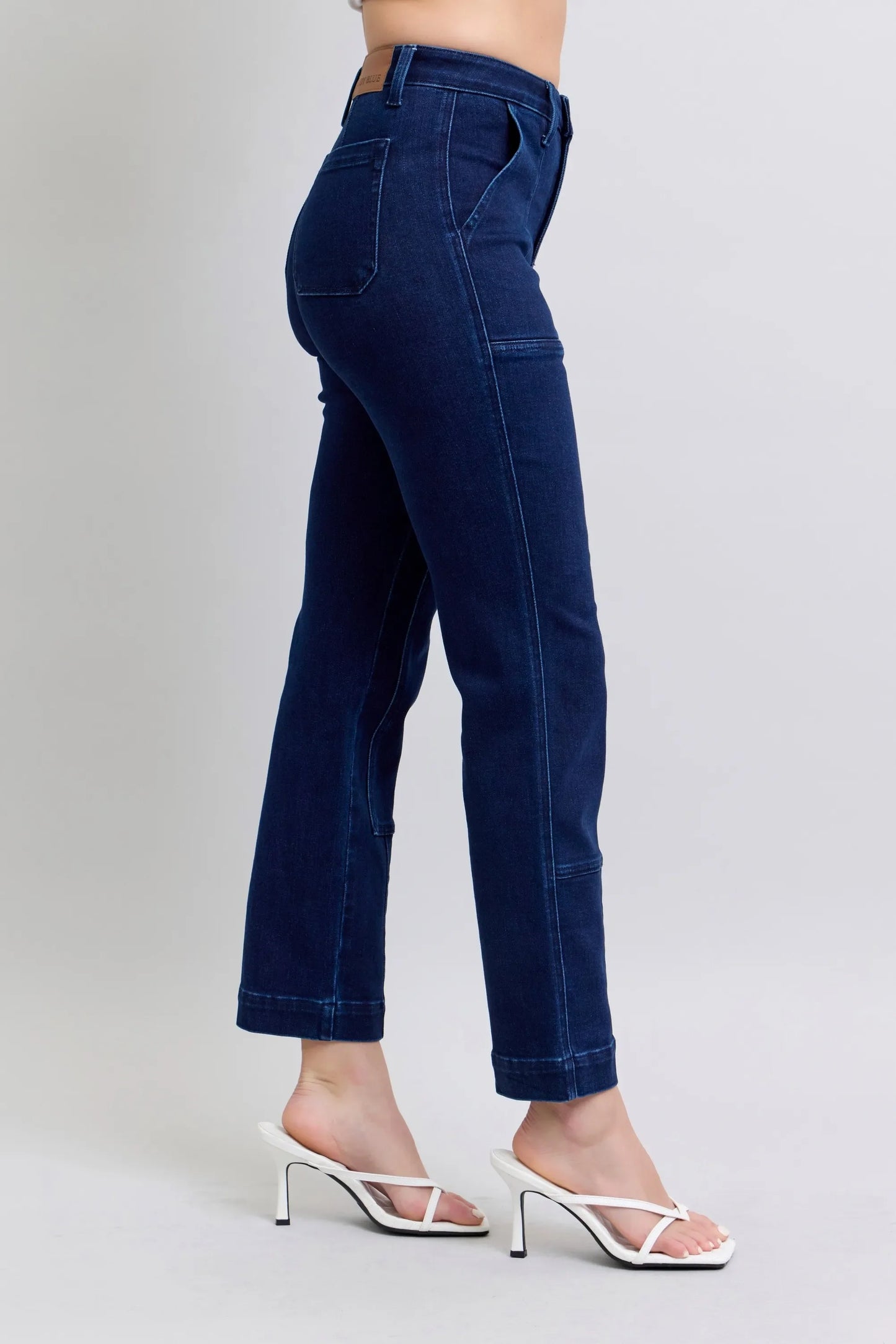 Curvy Fit Workwear Knee Patch Jeans
