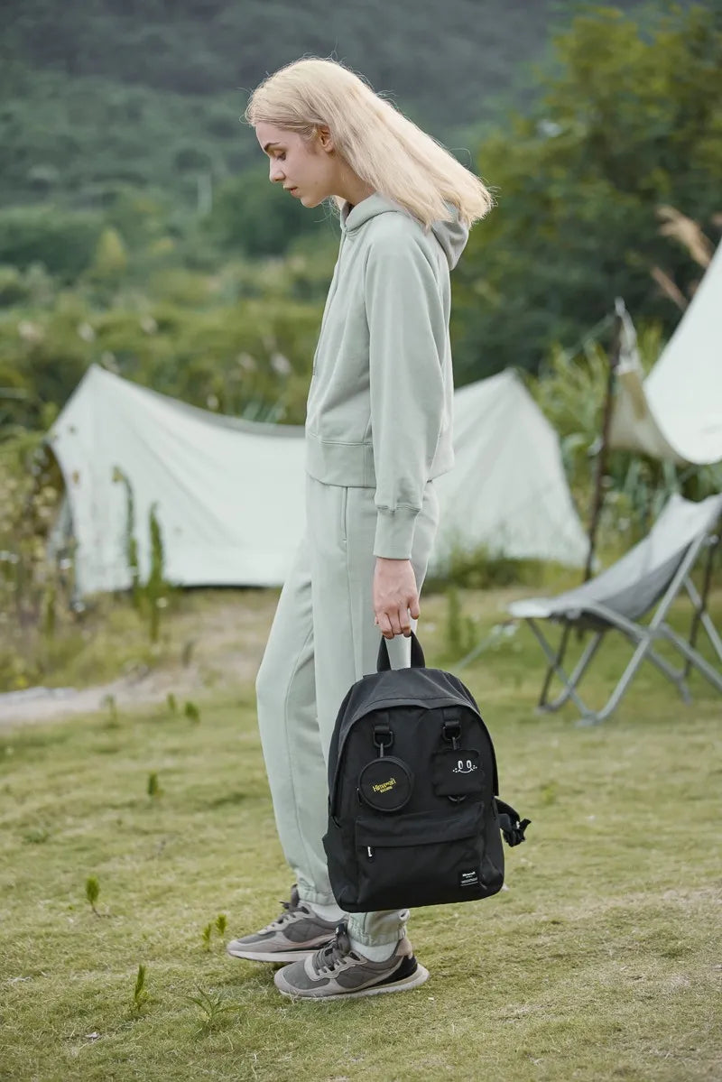 Canvas Backpack – Waterproof, Detachable Coin Purse