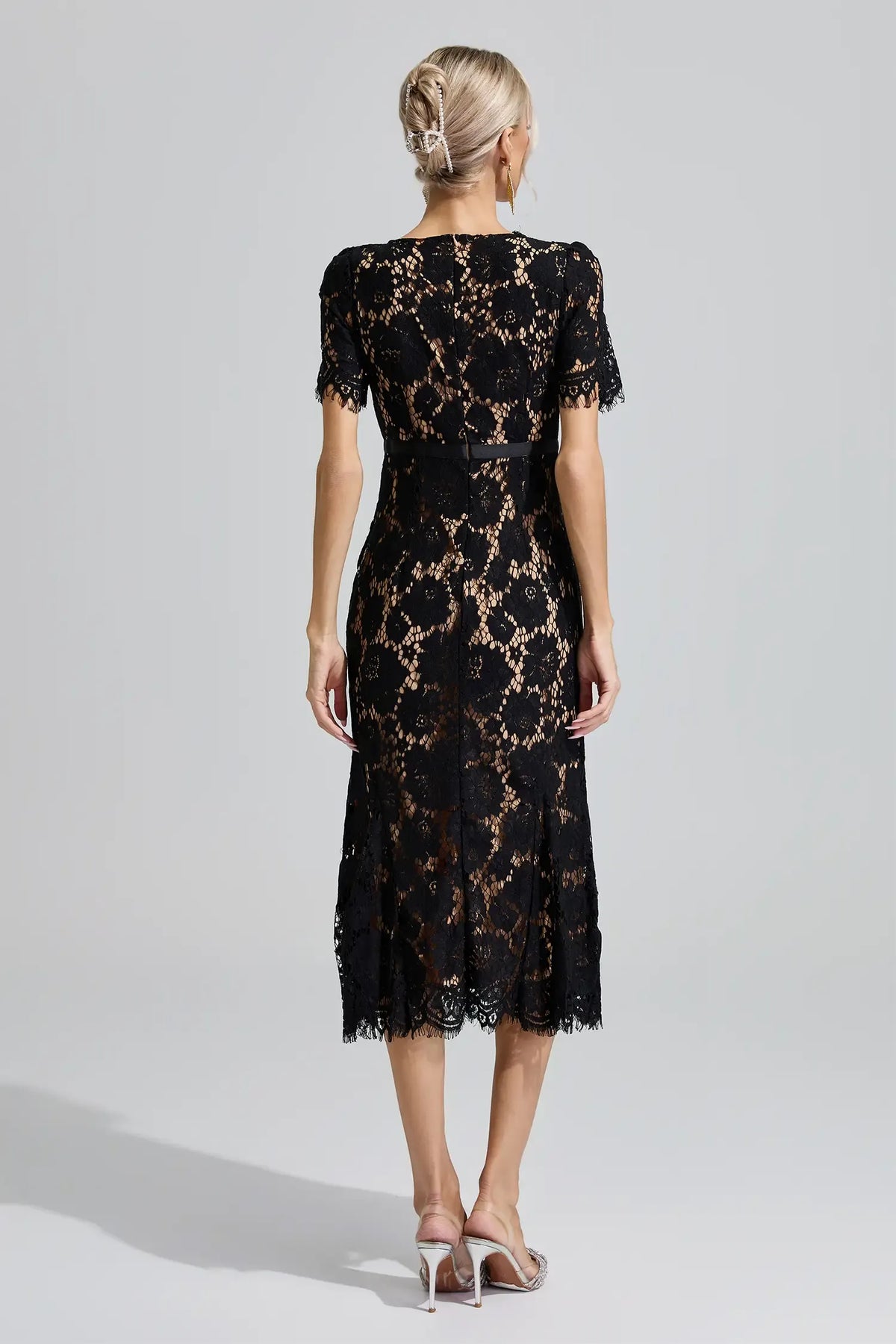 Selene Lace Midi Dress