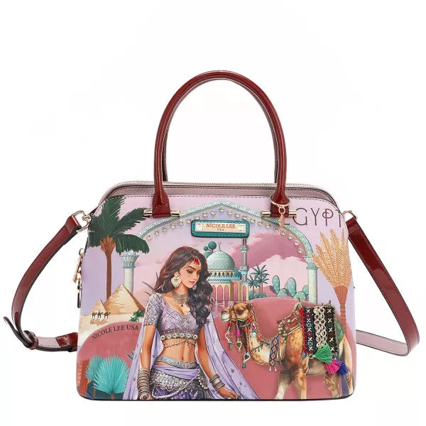 Nicole Lee USA Queen Cleopatra Dome Handbag