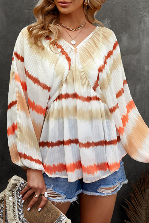 Made Your Impression Printed Top - 2 Colors Orange