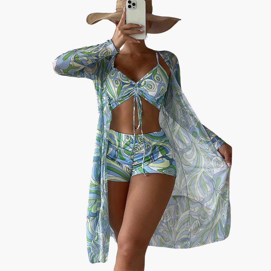 Olivia | 3-Piece Swimsuit Set with Cover-Up